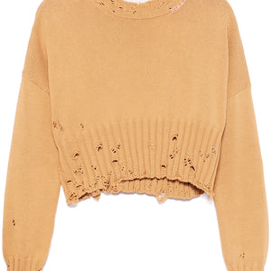 Marni Distressed Cropped Jumper - SHEET-1 - LISBON STORE