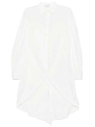 Yohji Yamamoto Rounded Hem Shirt Dress - SHEET-1 - LISBON STORE