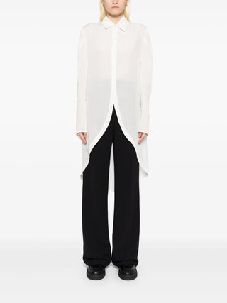 Yohji Yamamoto Rounded Hem Shirt Dress - SHEET-1 - LISBON STORE