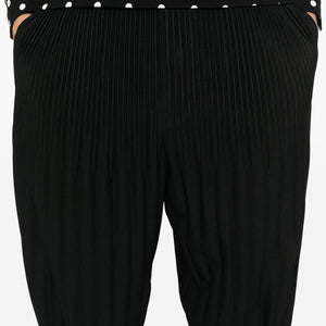 BASIC TAPERED PLISSÉ TROUSERS