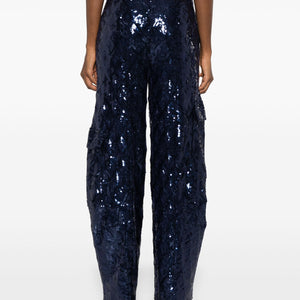 SEQUINS CARGO PANTS