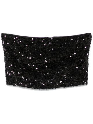 Rotate Birger Christensen Sequins Crop Top - SHEET-1 - LISBON STORE