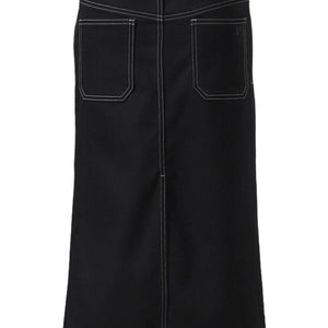 Courrèges Midi Skirt 2 Pockets In Stitched Denim - SHEET-1 - LISBON STORE