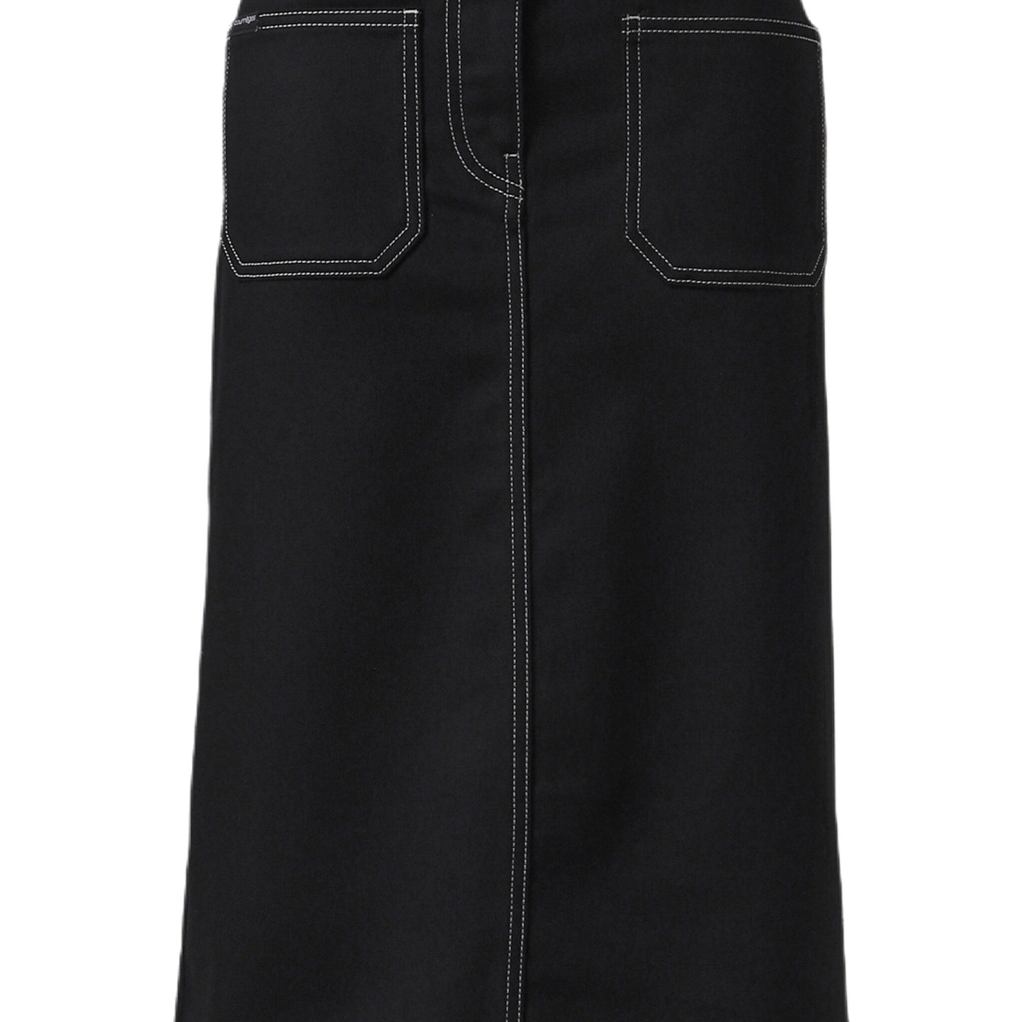 Courrèges Midi Skirt 2 Pockets In Stitched Denim - SHEET-1 - LISBON STORE