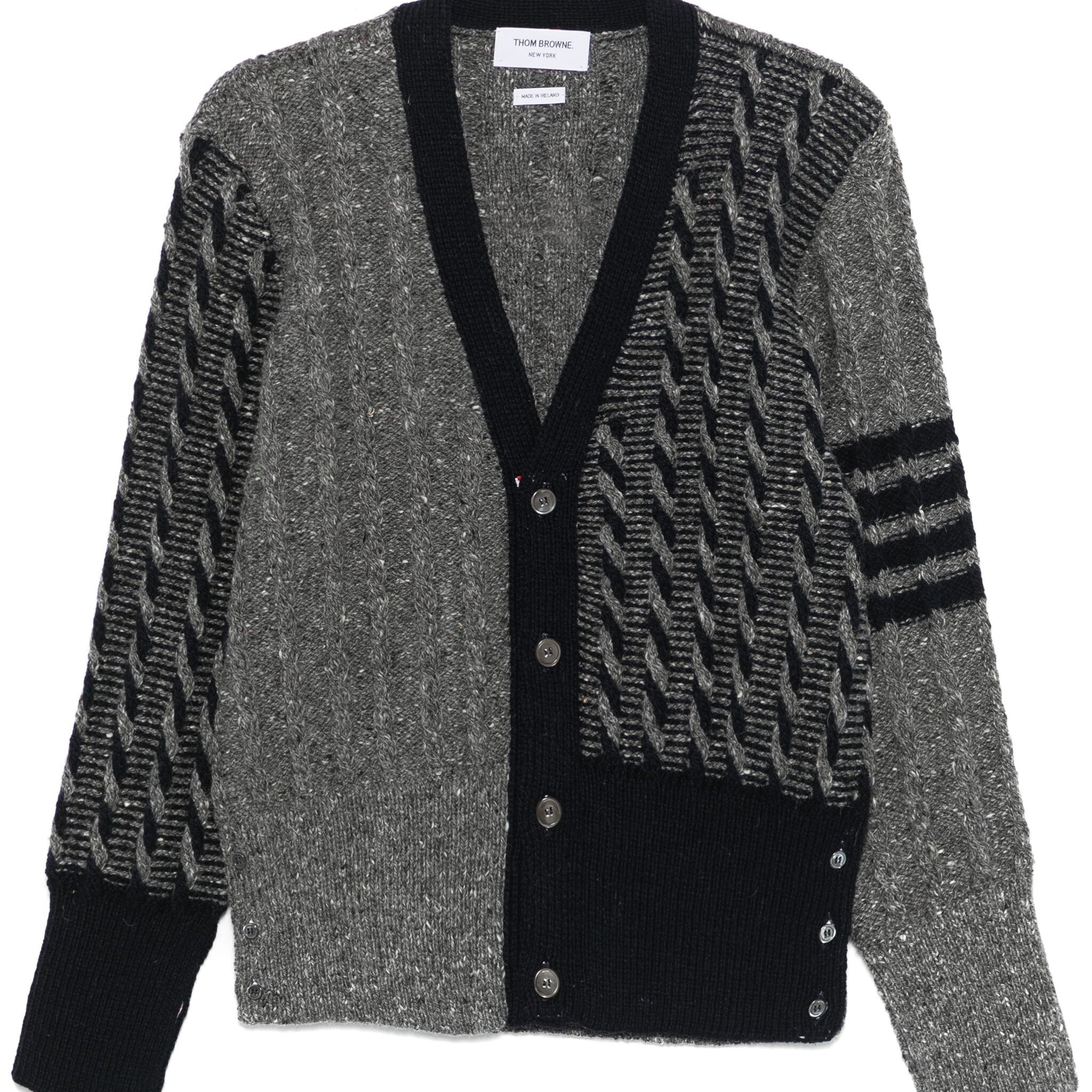 Thom Browne 4 Bar Stripe Cardigan - SHEET-1 - LISBON STORE