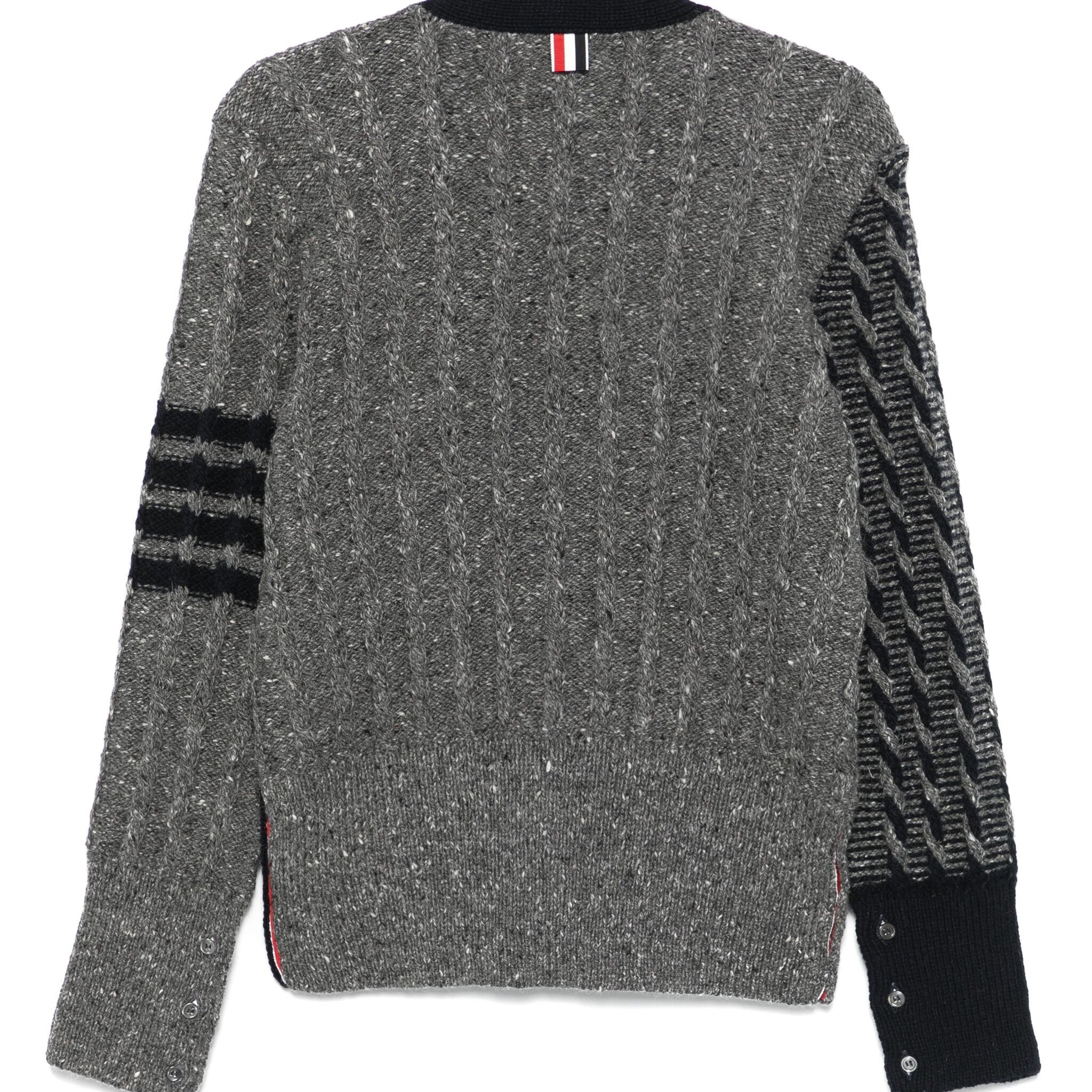 Thom Browne 4 Bar Stripe Cardigan - SHEET-1 - LISBON STORE