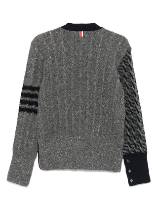 Thom Browne 4 Bar Stripe Cardigan - SHEET-1 - LISBON STORE