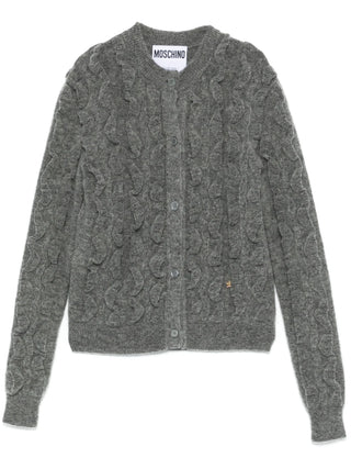 Moschino Ruffled Wool Blend Cardigan - SHEET-1 - LISBON STORE