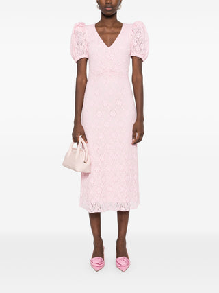 Rotate Birger Christensen Lace Puff Sleeve Dress - SHEET-1 - LISBON STORE