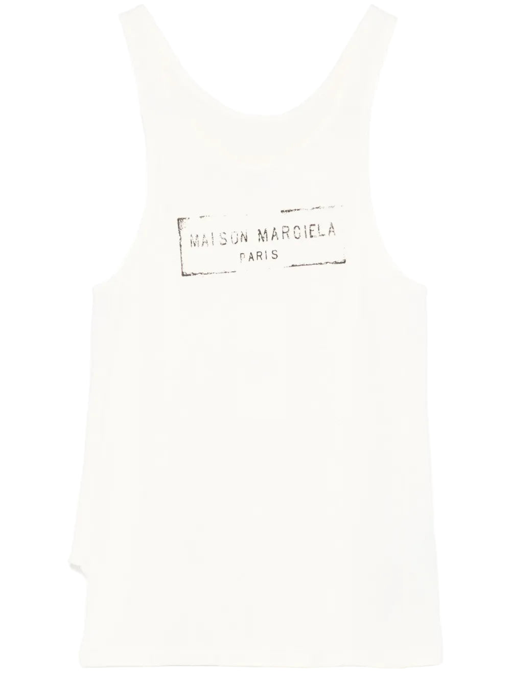 logo-print tank top