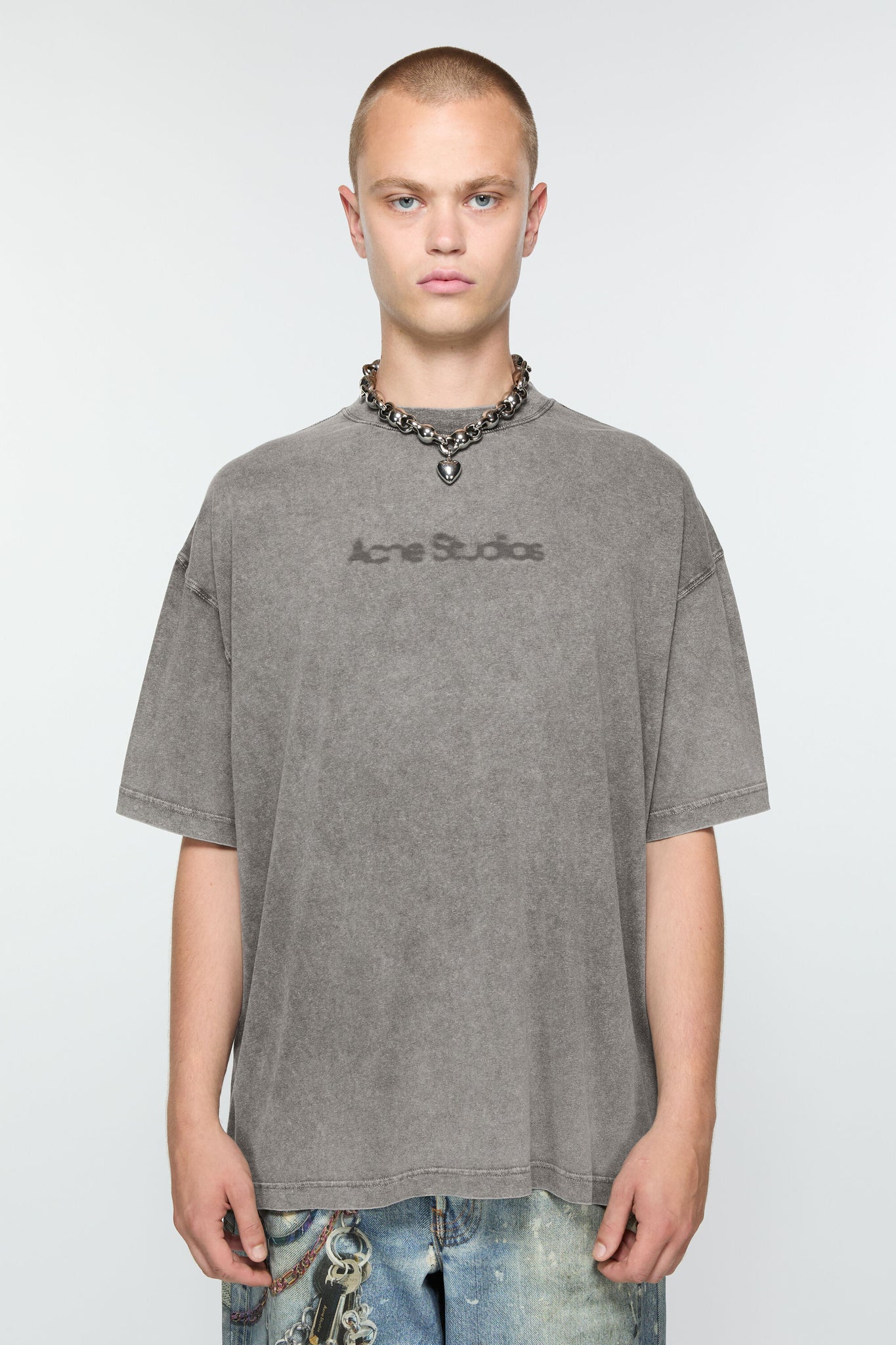 Acne Studios Blurred Logo T-Shirt - SHEET-1 - LISBON STORE