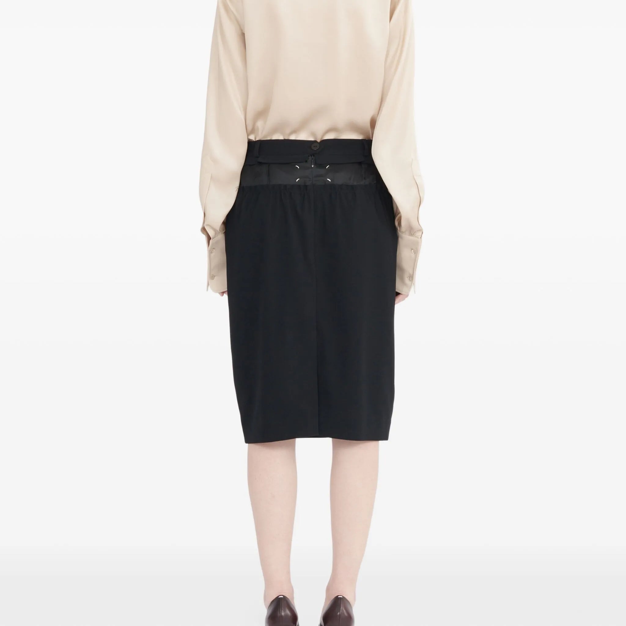 pencil midi skirt Black