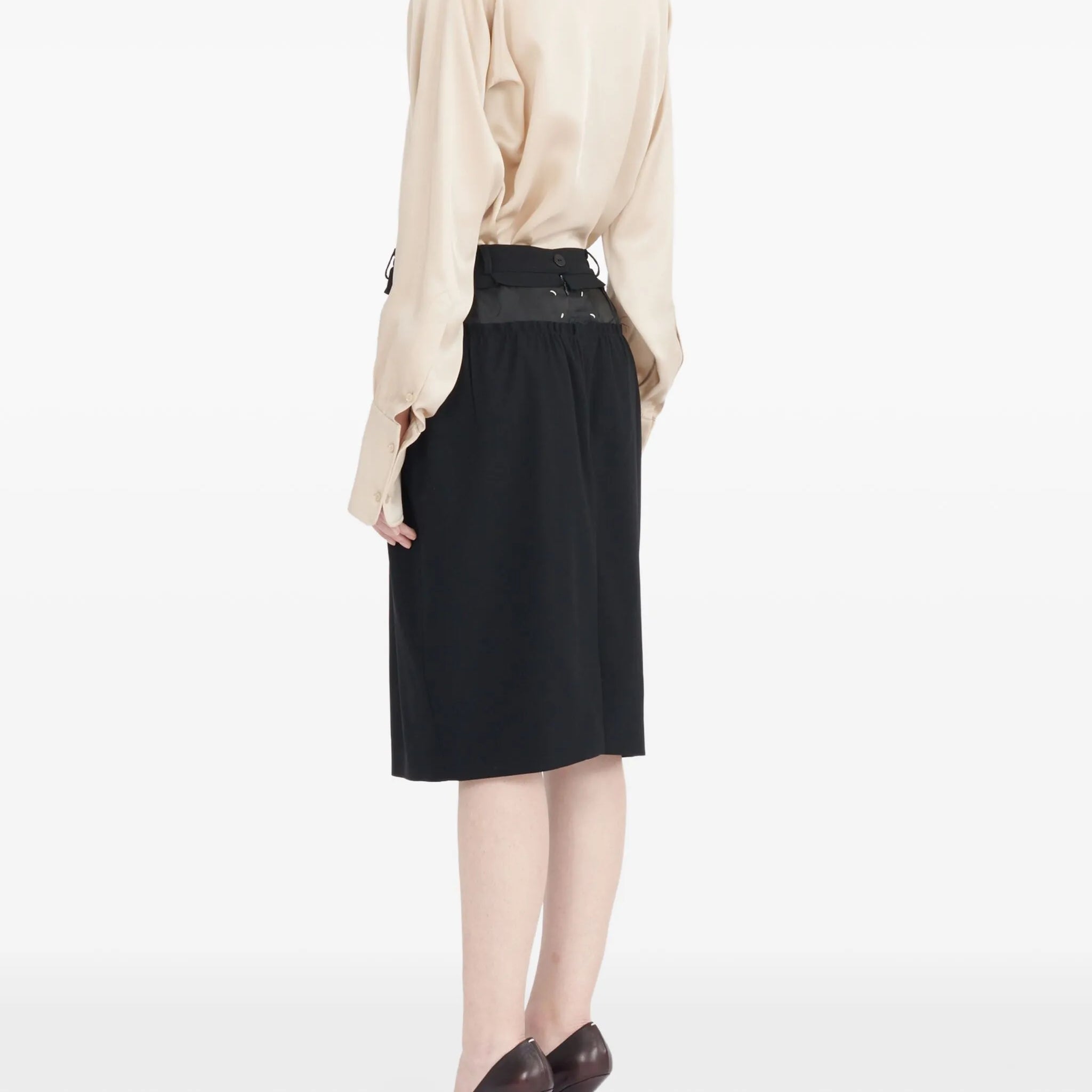 pencil midi skirt Black