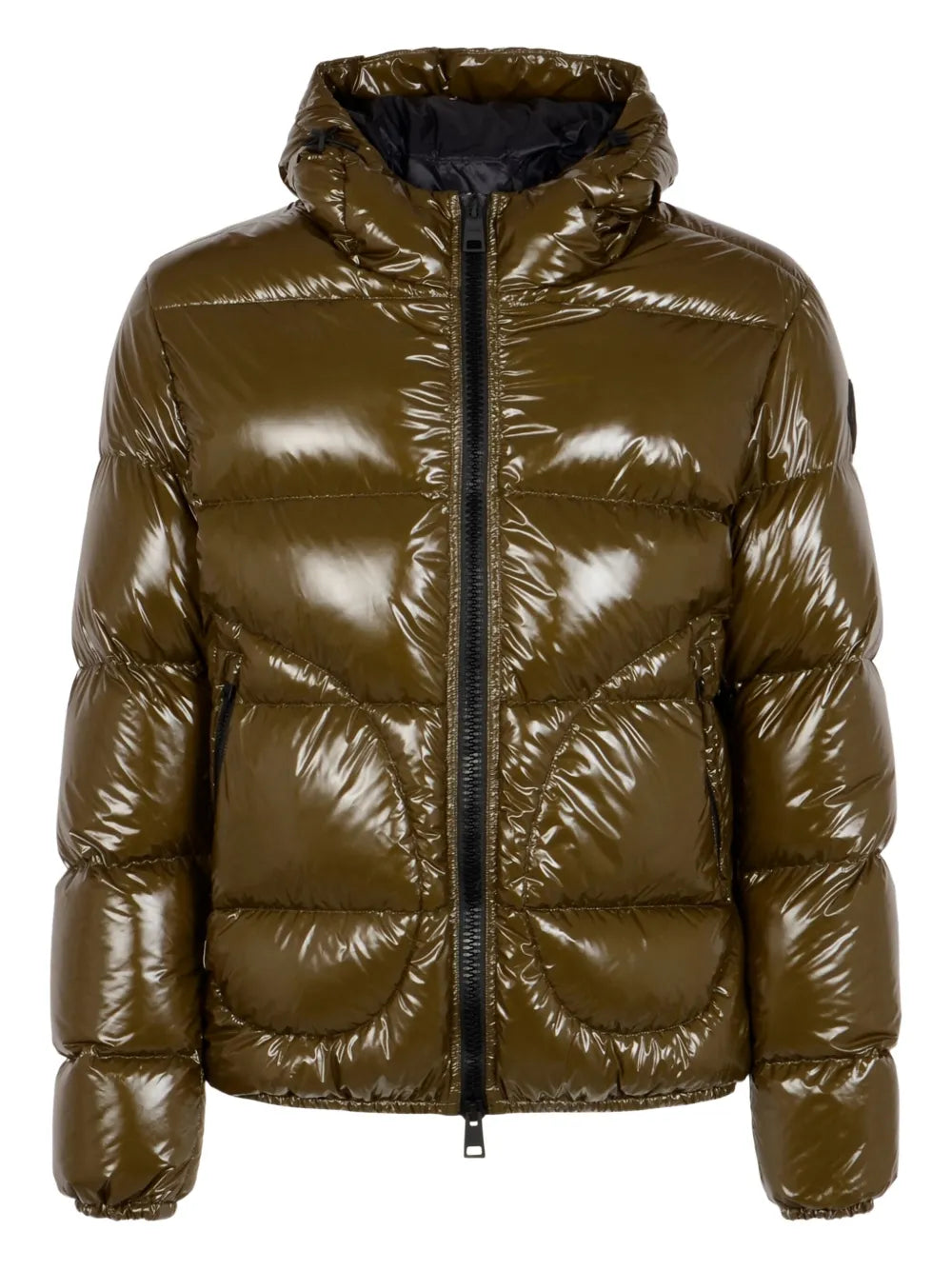 hooded quilted jacket