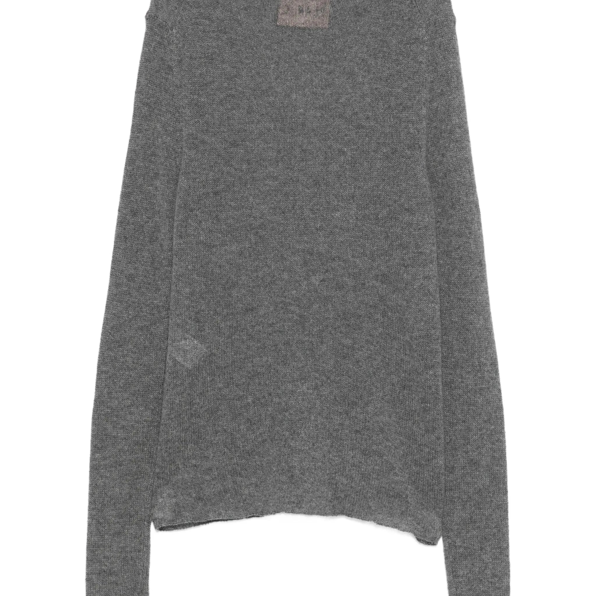 CREW-NECK RAW-EDGE KNIT