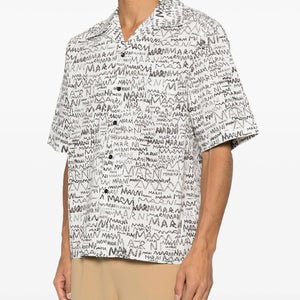 pencil logo-print shirt