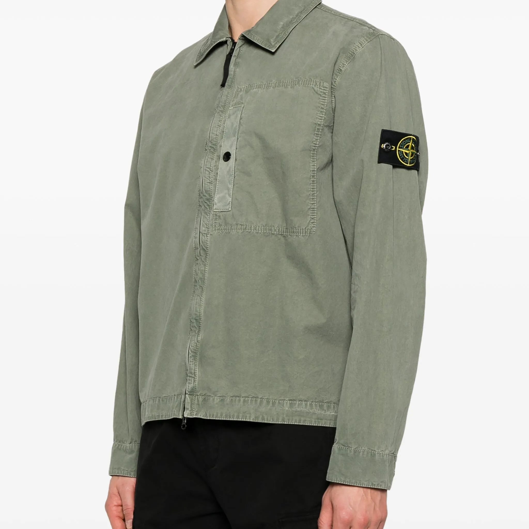 Compass-badge shirt