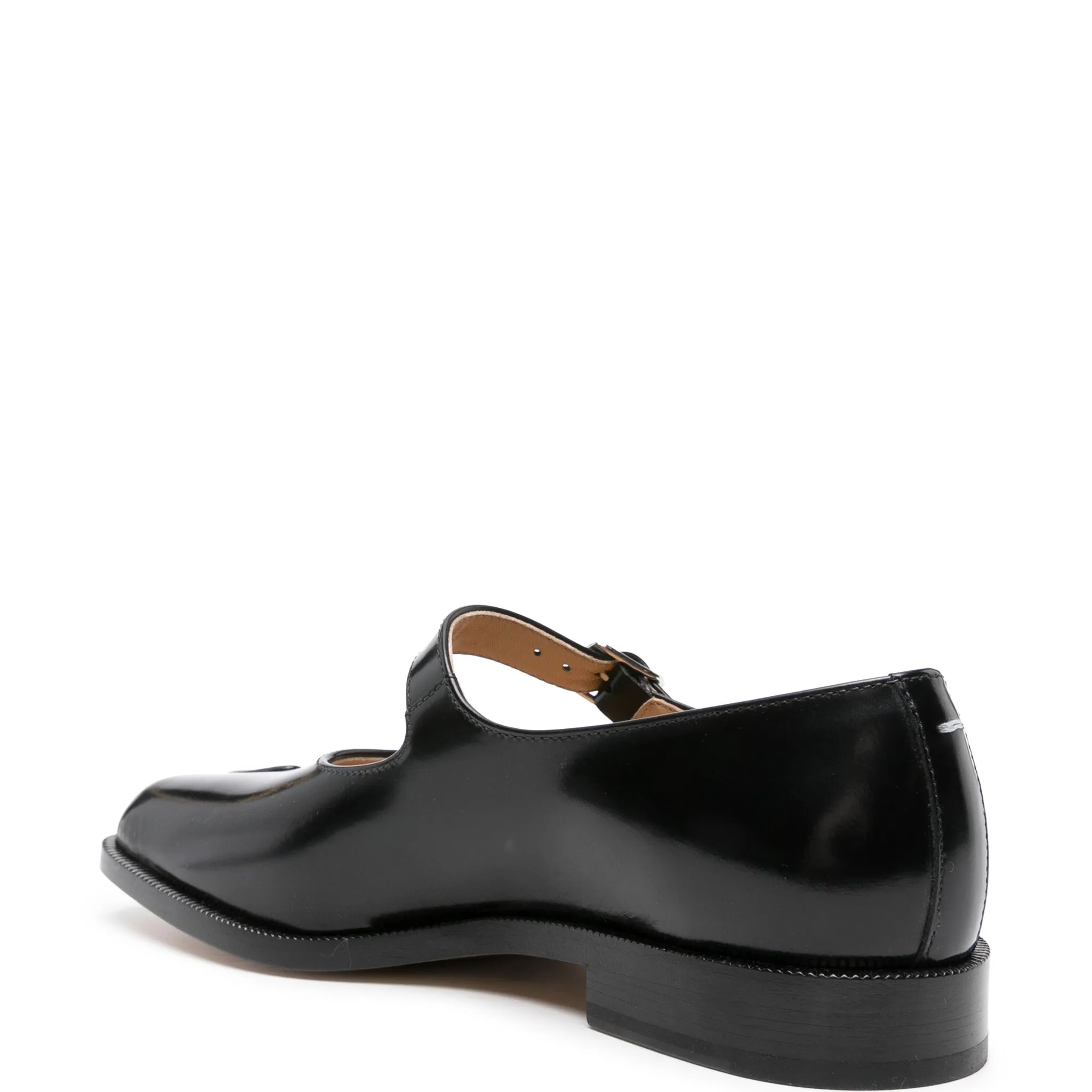 Tabi leather Mary-Jane shoes