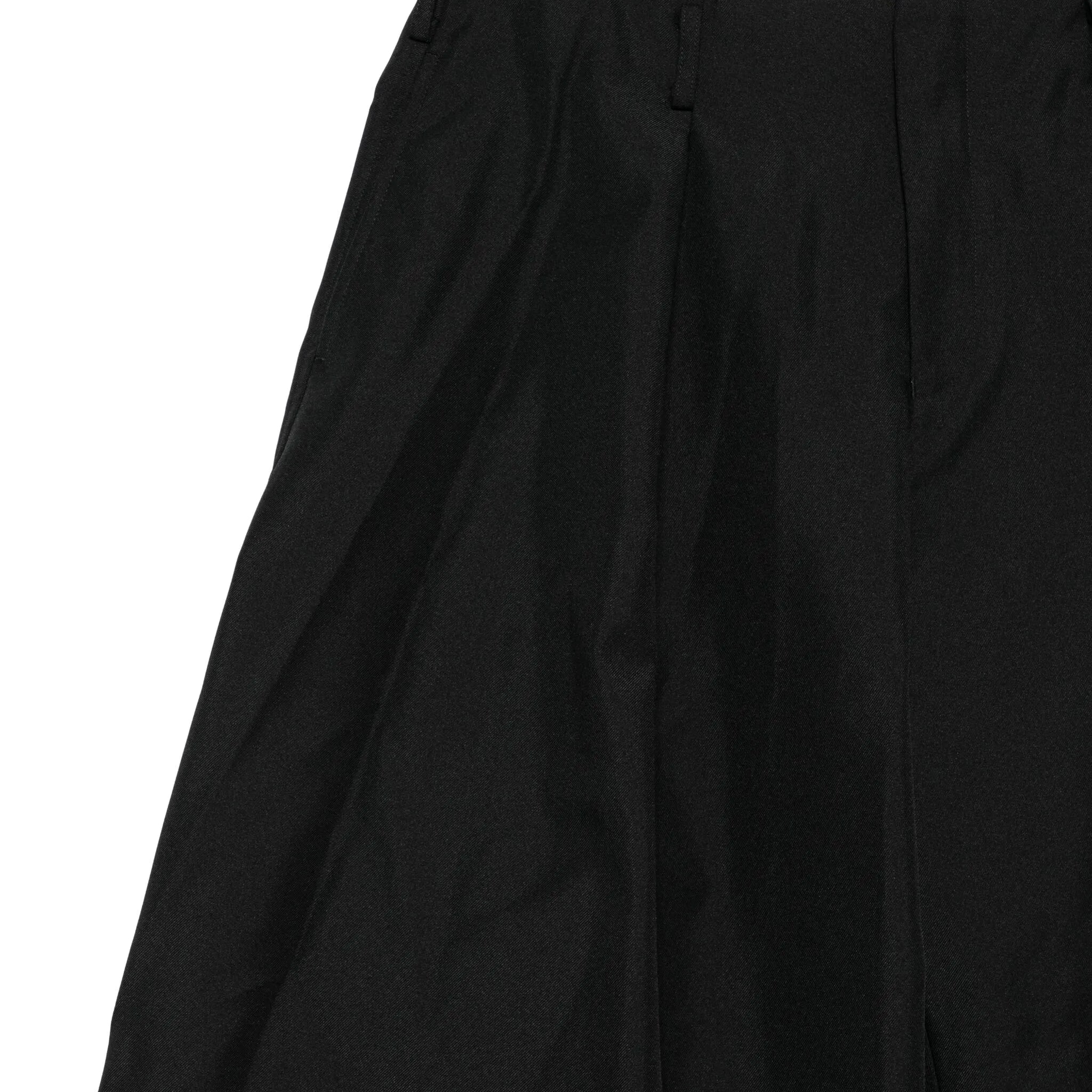 wide-leg wool trousers