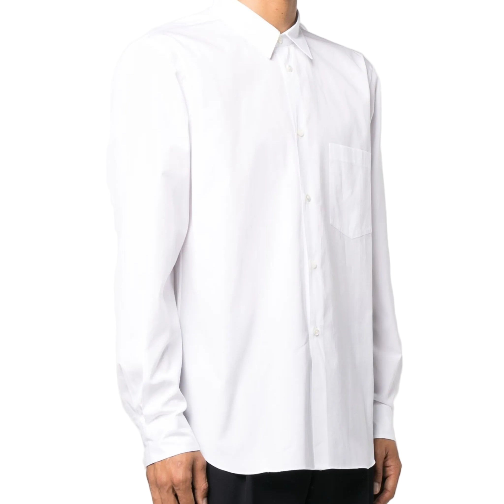 patch-pocket cotton shirt