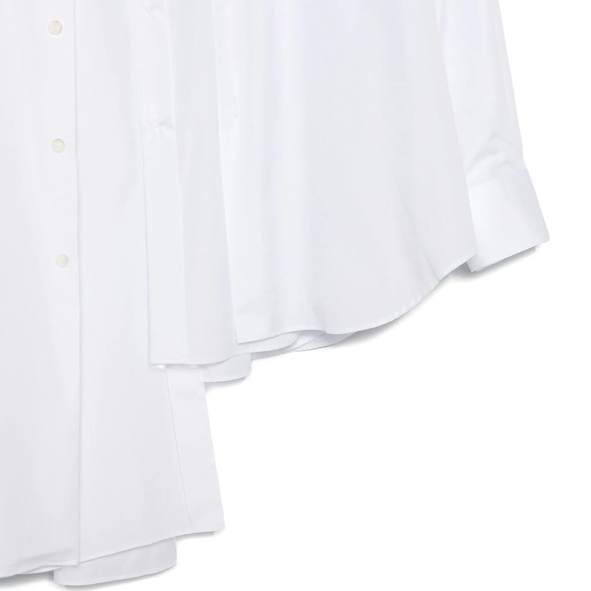 asymmetrical buttoned shirt