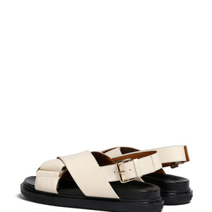 FUSSBET LEATHER SANDALS Pearl