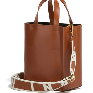 mini Museo leather tote bag