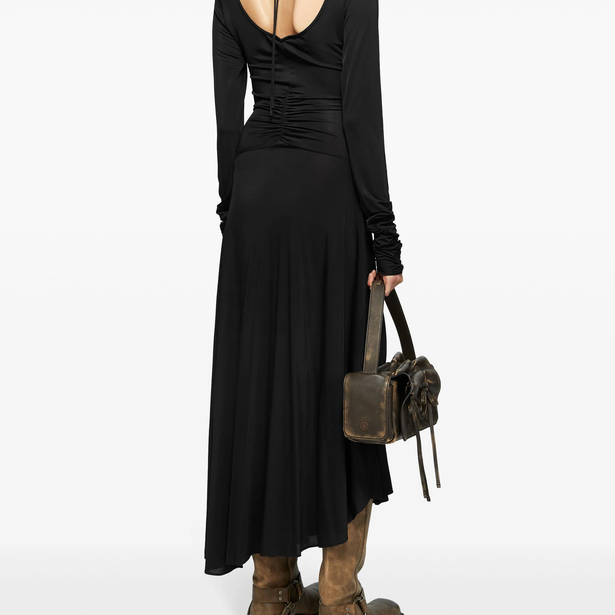 BLACK LONG SLEEVED DRESS