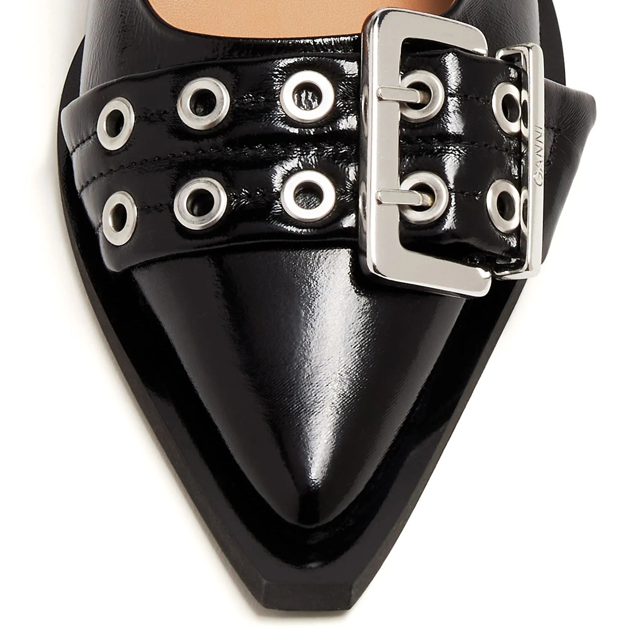 FEMININE BUCKLE BALLERINA NAPLACK CROCO