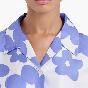 floral-print shirt