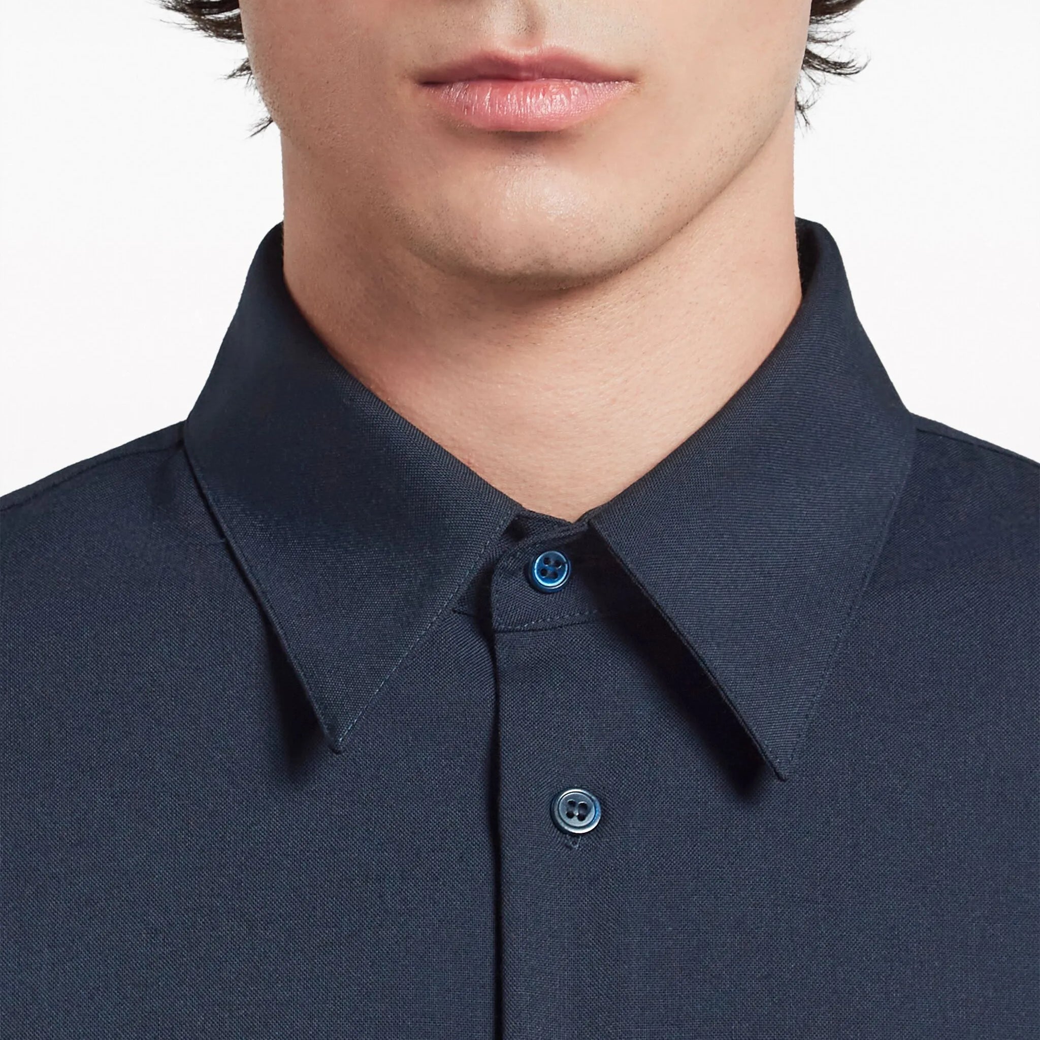 logo-patch virgin-wool shirt