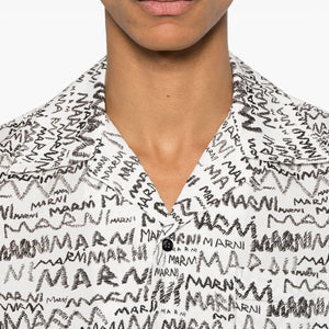 pencil logo-print shirt