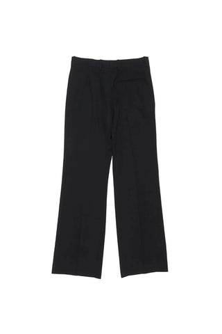 Acne Studios trousers with zip fly and hook-bar fastening. Features slant pockets and leather logo patch.  Available at our Lisbon store.