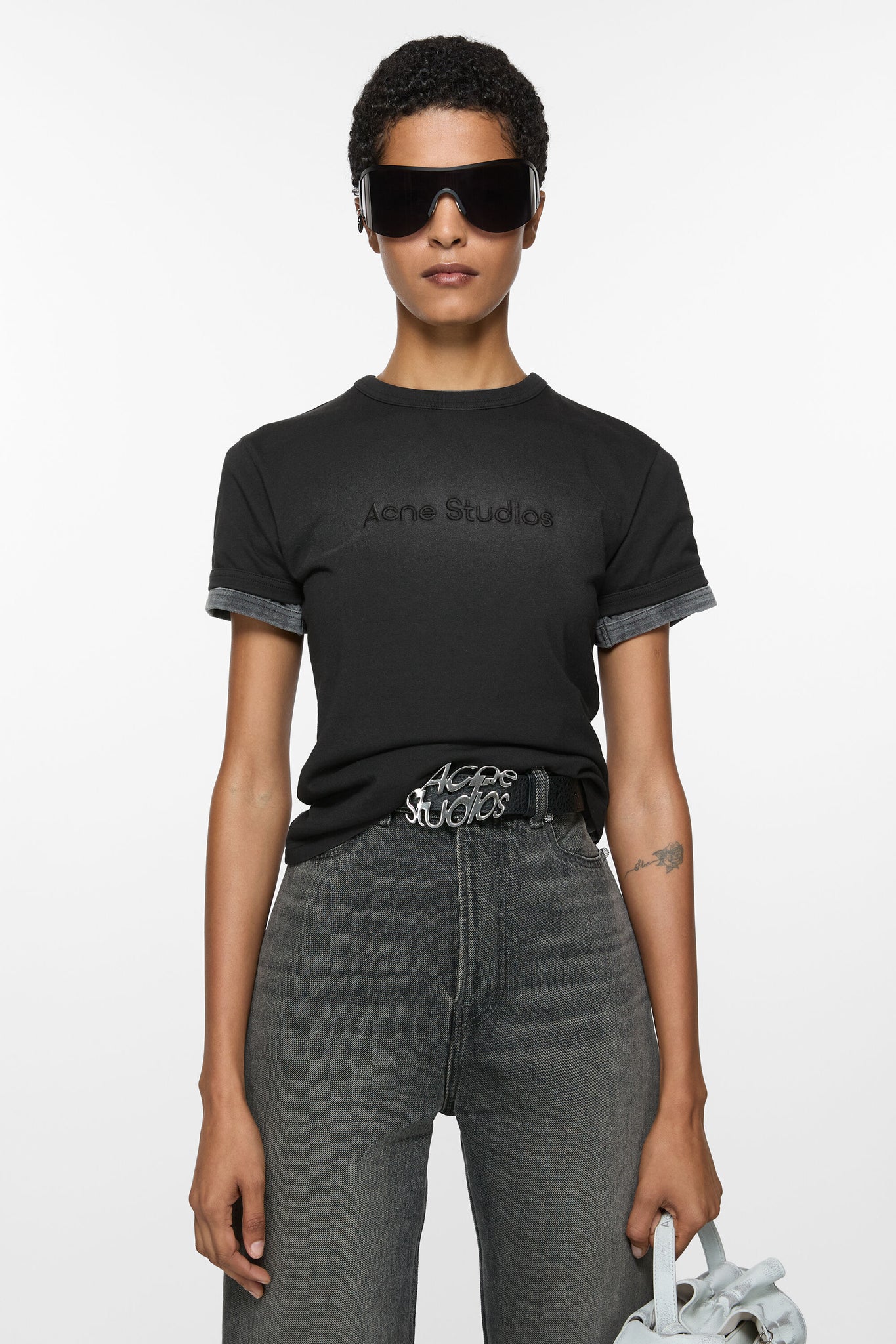 Acne Studios Logo T-Shirt Fitted Fit - SHEET-1 - LISBON STORE