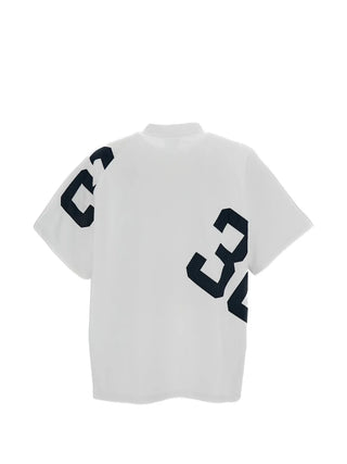 ARTE ANTWERP number-print mesh t-shirt. Lightweight, breathable, and defined by a deconstructed graphic. Available at our Lisbon store. 