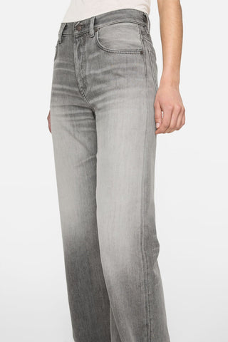 The Orlando 2021 jeans from Acne Studios, crafted in non-stretch denim with a worn-in pale grey wash. Available at our Lisbon store. 
