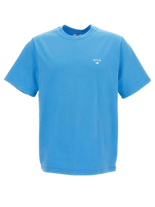 Blue short-sleeved t-shirt with a logo by Arte Antwerp