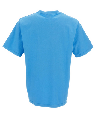 Blue short-sleeved t-shirt 