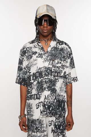 Acne Studios Printed Button Up Shirt | Shop in Lisbon & Online at SHEET-1.com