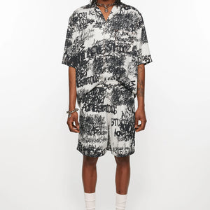 Acne Studios Printed Shorts - SHEET-1 - LISBON STORE