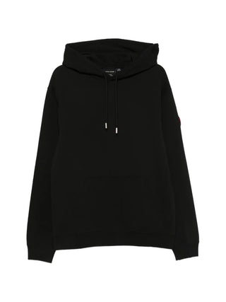 Loon logo-patch hoodie by Canada Goose. Organic cotton jersey with a double-lined hood, ribbed trims, and signature Arctic Program patch. 