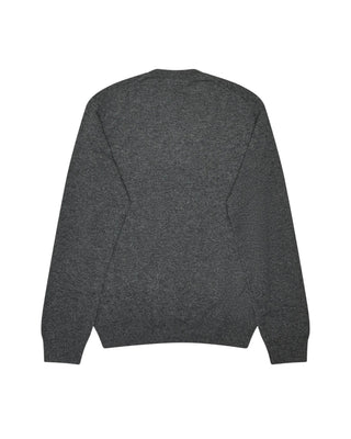 COMME DES GARÇONS SHIRT FOREVER round neck jumper. A timeless knit defined by its premium lambswool construction and versatile design. 