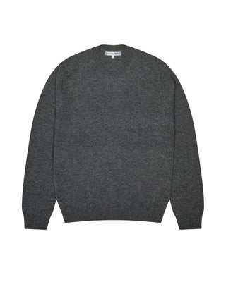 COMME DES GARÇONS SHIRT FOREVER round neck jumper. A timeless knit defined by its premium lambswool construction and versatile design. 