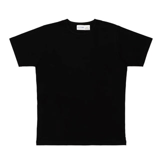 COMME DES GARÇONS SHIRT Underwear black Sunspel t-shirt. A timeless piece from the partnership between these two iconic houses, available at our Lisbon store. 