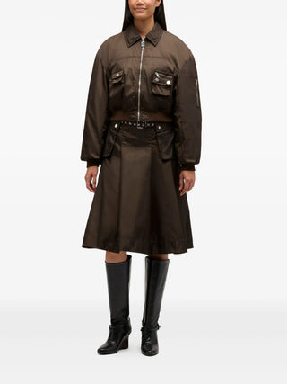 GANNI DUCHESSE NYLON BOMBER JACKET - SHEET‑1 - LISBON STORE