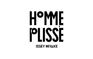  'Homme Plissé' logo with 'Issey Miyake'