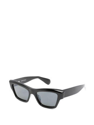 Jil Sander black cat-eye acetate sunglasses with tinted lenses. Clean and versatile, available at our Lisbon store.