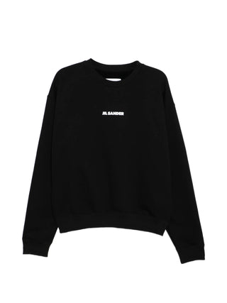 Black sweatshirt with 'Jil Sander' logo o
