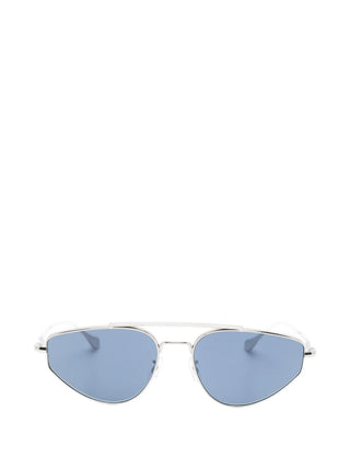 Jil Sander x Oliver Peoples TITANIO silver-tone geometric sunglasses 