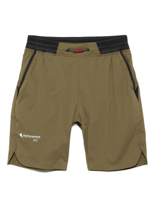 Khaki shorts with black accents by Klättermusen